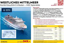 Billa Reisen Westliches mittelmeer kombi kreuzfahrt & baden - msc splendida Angebot