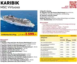 Billa Reisen KARIBIK MSC Virtuosa Angebot