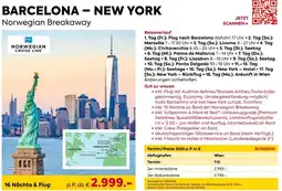 Billa Reisen Barcelona - new york norwegian breakaway Angebot