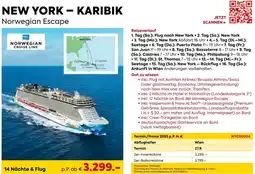 Billa Reisen New york - karibik norwegian escape Angebot