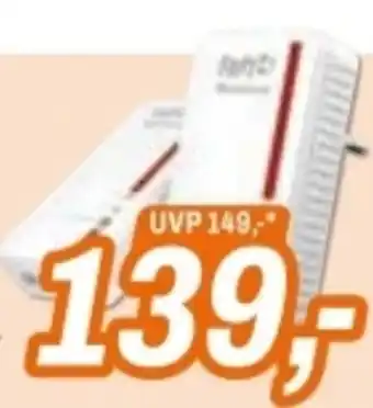 Expert Fritz! Netzwerk-Erweiterung über Stromleitung & WLAN-Router Angebot