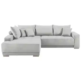 XXXLutz Ecksofa in Webstoff Hellgrau Angebot