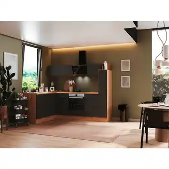 XXXLutz Eckküche 175/250 cm in Grau, Eiche Artisan Angebot