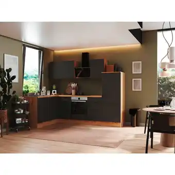 XXXLutz Eckküche 175/280 cm in Grau, Eiche Artisan Angebot
