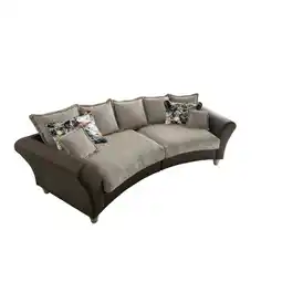 XXXLutz Bigsofa in Chenille, Mikrofaser Dunkelbraun, Hellbraun Angebot