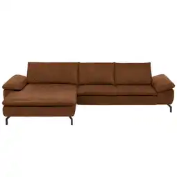 XXXLutz Ecksofa in Mikrofaser Cognac Angebot