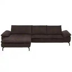 XXXLutz Ecksofa in Mikrofaser Dunkelbraun Angebot