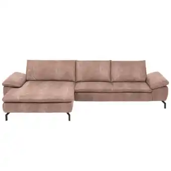 XXXLutz Ecksofa in Mikrofaser Altrosa Angebot
