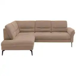 XXXLutz Ecksofa in Webstoff Hellbraun Angebot