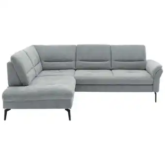 XXXLutz Ecksofa in Webstoff Hellgrau Angebot