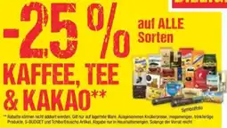 Maximarkt Auf alle sorten kaffee, tee & kakao Angebot