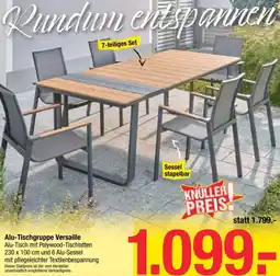Maximarkt Alu-Tischgruppe Versaille Angebot