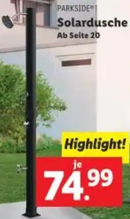 Lidl Solardusche Angebot