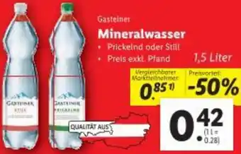 Lidl Mineralwasser Angebot