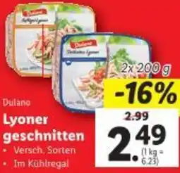 Lidl Lyoner geschnitten Angebot