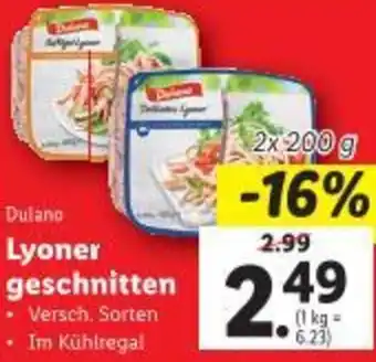 Lidl Lyoner geschnitten Angebot