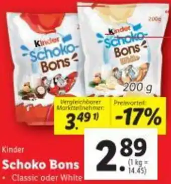 Lidl Schoko Bons Angebot