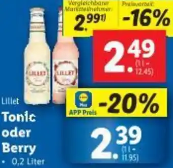 Lidl Tonic oder Berry Angebot