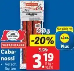 Lidl Caba- nossi Angebot