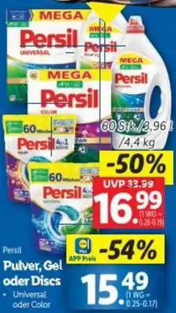 Lidl Pulver, Gel oder Discs Angebot