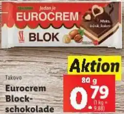 Lidl Eurocrem Block- schokolade Angebot