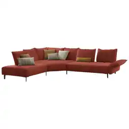 XXXLutz Ecksofa in Flachgewebe Terracotta Angebot