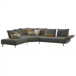 XXXLutz Ecksofa in Flachgewebe Grau Angebot