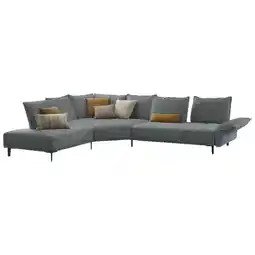 XXXLutz Ecksofa in Flachgewebe Schwarz, Weiß Angebot