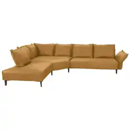 XXXLutz Ecksofa in Echtleder Currygelb Angebot