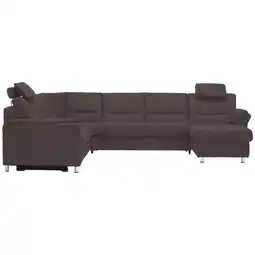 XXXLutz Wohnlandschaft in Mikrofaser Graubraun Angebot