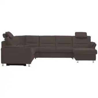 XXXLutz Wohnlandschaft in Mikrofaser Graubraun Angebot