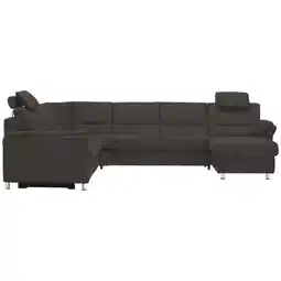 XXXLutz Wohnlandschaft in Mikrofaser Anthrazit Angebot