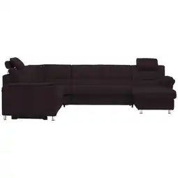 XXXLutz Wohnlandschaft in Mikrofaser Dunkelbraun Angebot