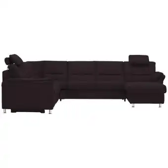 XXXLutz Wohnlandschaft in Mikrofaser Dunkelbraun Angebot