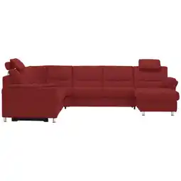 XXXLutz Wohnlandschaft in Mikrofaser Rot Angebot