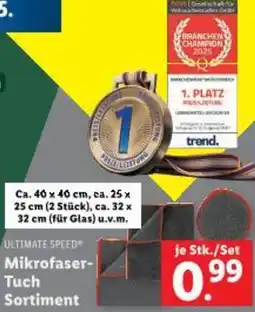 Lidl Mikrofaser- Tuch Sortiment Angebot