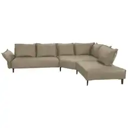 XXXLutz Ecksofa in Echtleder Graubraun Angebot