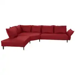 XXXLutz Ecksofa in Echtleder Rot Angebot