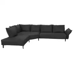 XXXLutz Ecksofa in Echtleder Graphitfarben Angebot