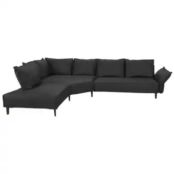 XXXLutz Ecksofa in Echtleder Graphitfarben Angebot