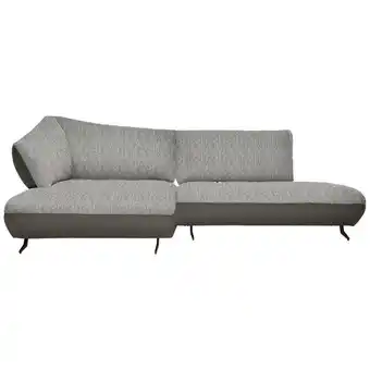 XXXLutz Ecksofa in Webstoff, Struktur Blau, Sandfarben Angebot