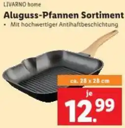 Lidl Livarno home Aluguss-Pfannen Sortiment Angebot