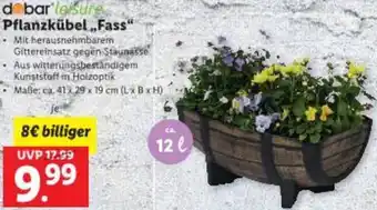 Lidl Pflanzkübel Fass Angebot