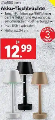 Lidl Akku-Tischleuchte Angebot