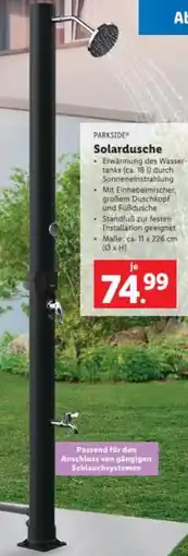 Lidl Solardusche Angebot