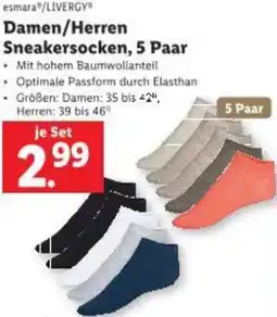 Lidl Damen/Herren Sneakersocken Angebot
