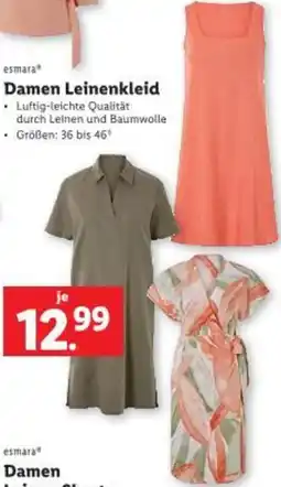 Lidl Damen Leinenkleid Angebot