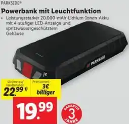 Lidl Powerbank mit Leuchtfunktion Angebot