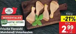 Lidl Frische Tierwohl Maishendl Unterkeulen Angebot