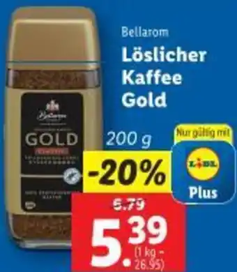 Lidl Löslicher Kaffee Gold Angebot